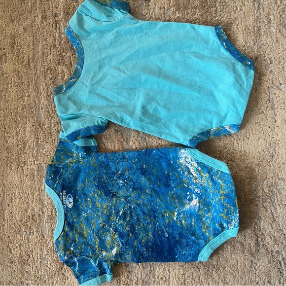 Mossy Oak Onesie Baby Grow Short Sleeve Fishing Outdoors Blue Unisex: 0-3 month - Picture 5 of 5